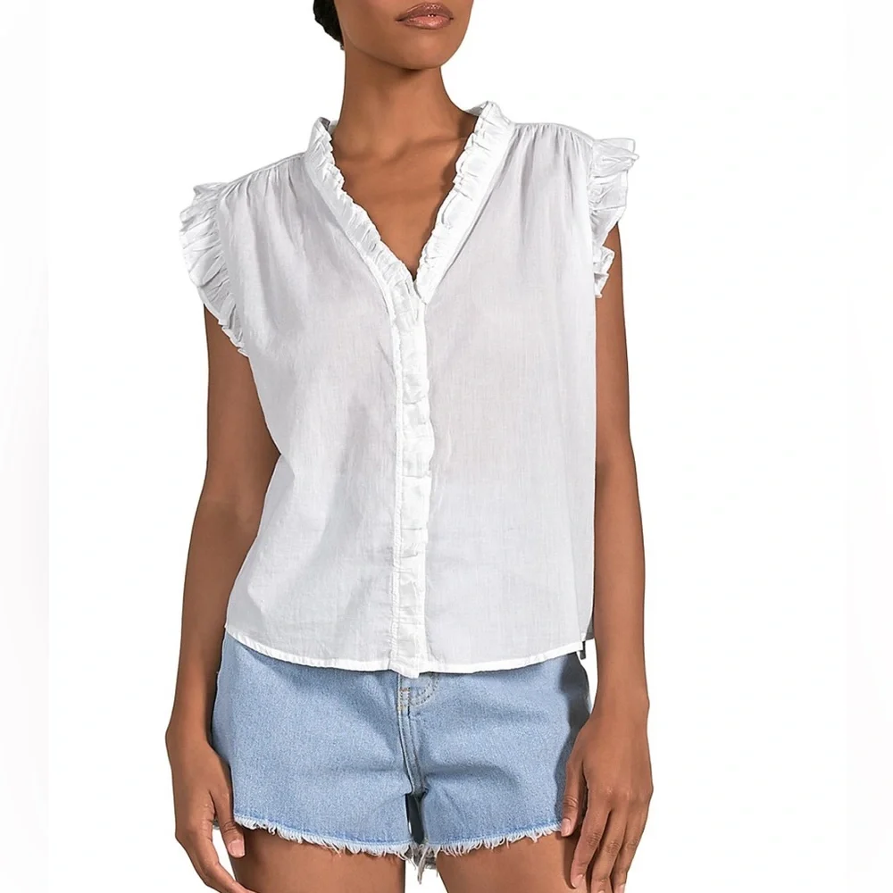 Elan Ruffle Tank NWT - Picture 1 of 6
